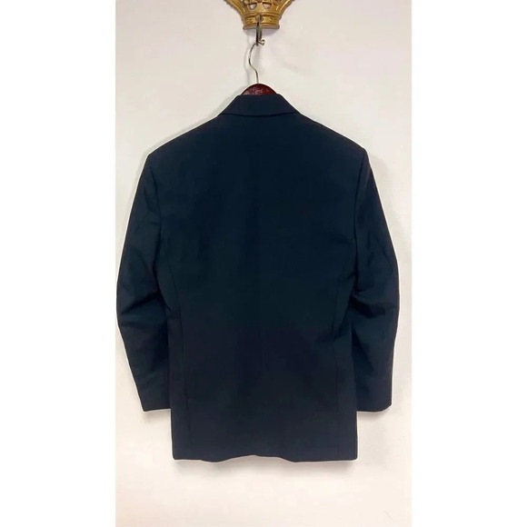 Vintage Oscar De La Renta Steve Petix Men’s Medium Black Suit Jacket Coat - Picture 4 of 11